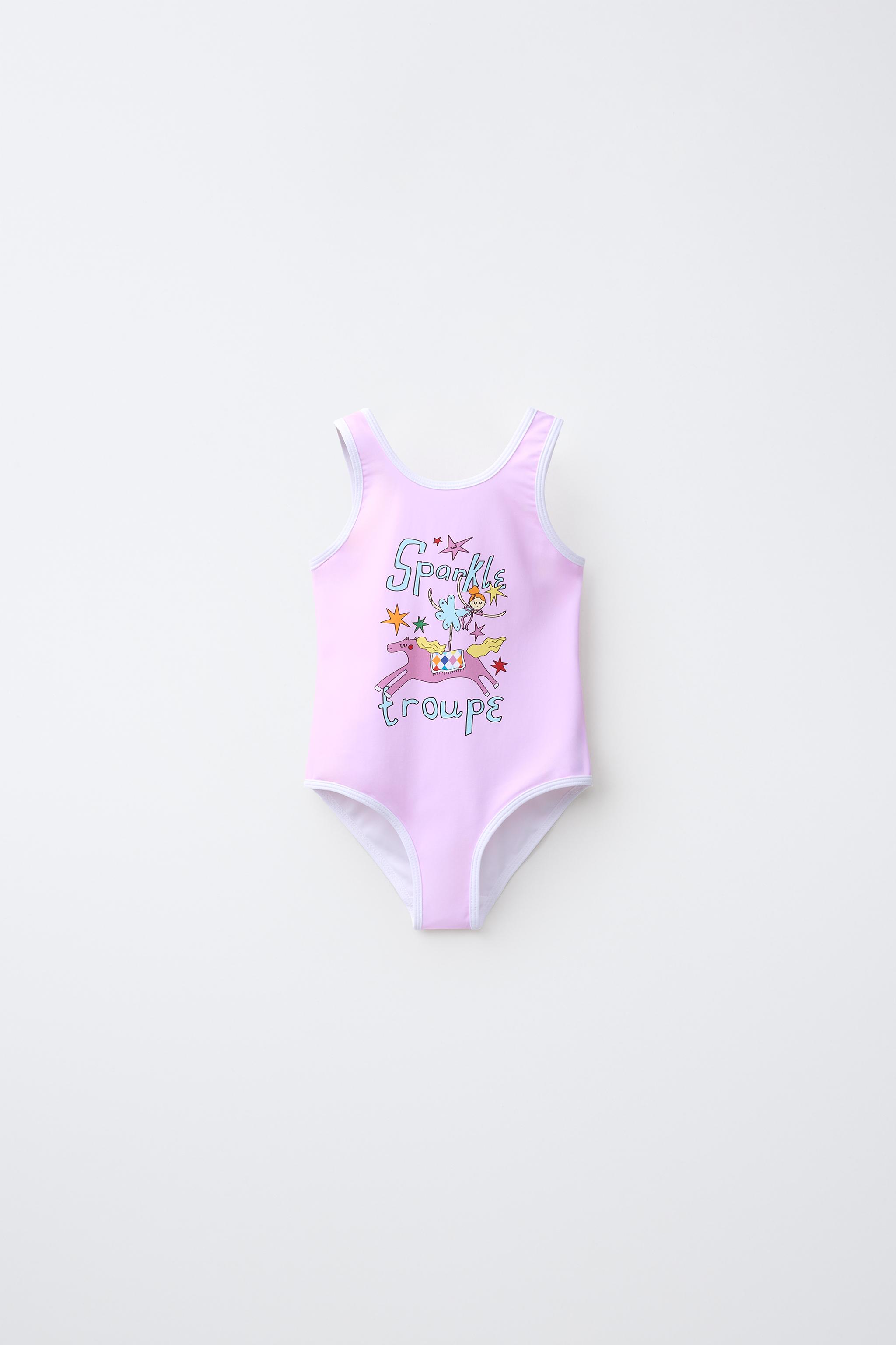 2-6 YEARS / CIRCUS PRINT SWIMSUIT